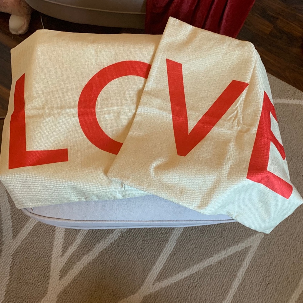 “LOVE” Accent Pillow Cases - Picture 2 of 8